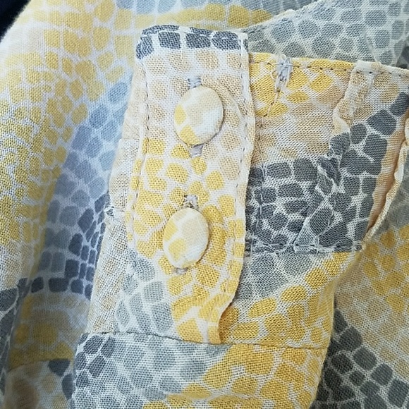 Grey and yellow blouse - Picture 2 of 3